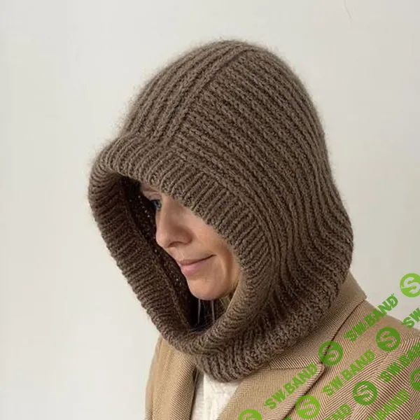 [Вязание] Модный капюшон, вязанный объемной резинкой Hebrides [Вяжи.ру] [Cheryl Mokhtari]