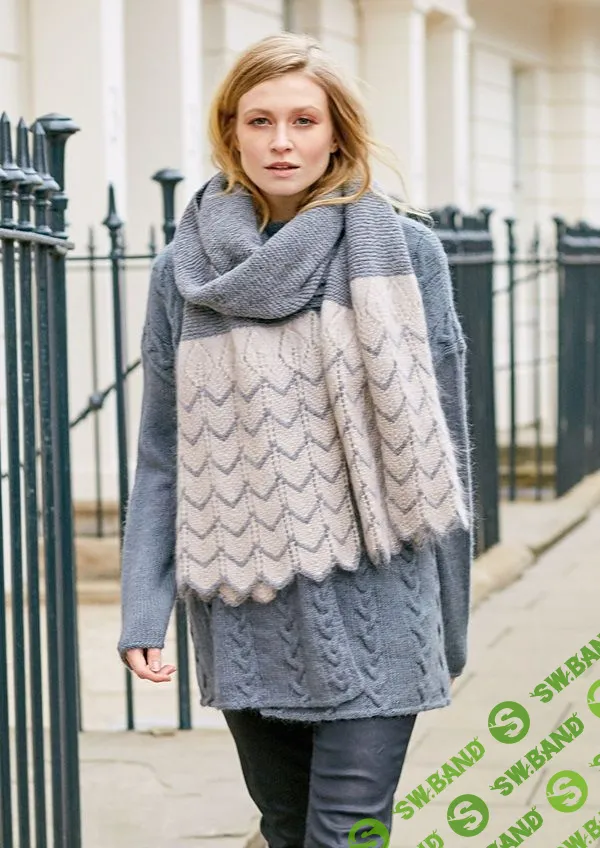 [Вязание] Модный шарф спицами Dusky [Вяжи.ру] [Мартин Стори]