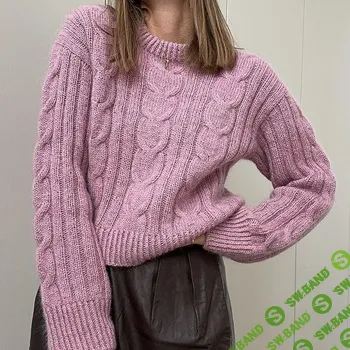 [Вязание] Модный свитер с косами Tulip Loop вязаный спицами [вяжи.ру] [Otherloops]