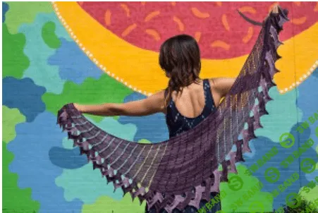 [Вязание] Оригинальная ажурная шаль спицами Fluence [Вяжи.ру] [Lana Jois]