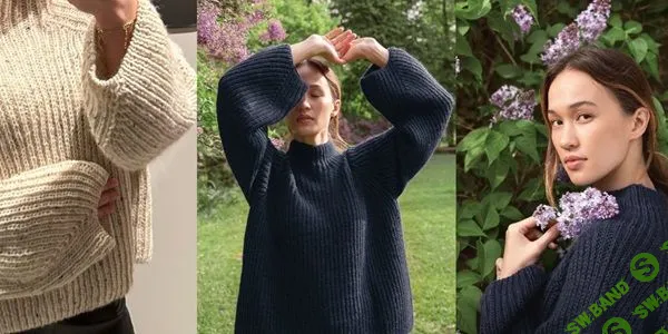 [Вязание] Оверсайз резинкой сверху Iben [Вяжи.ру] [Hege Melkevig]