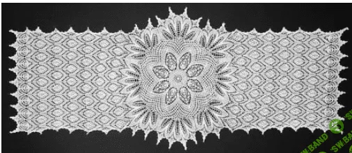 [Вязание] Палантин с медальоном Prince Edward Island [Вяжи.ру] [Анне-Лиз Майгаард]