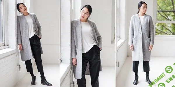 [Вязание] Пальто из букле Adelig [Вяжи.ру]