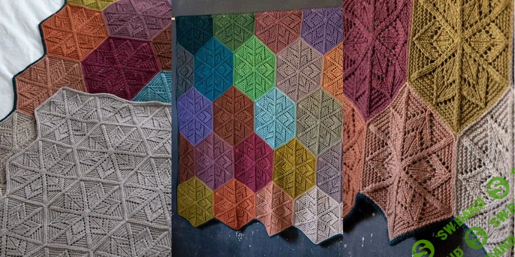 [Вязание] Плед спицами Starflower [Вяжи.ру] [Tin Can Knits]