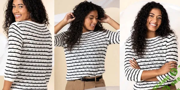 [Вязание] Полосатый пуловер Aebersold [вяжи.ру]