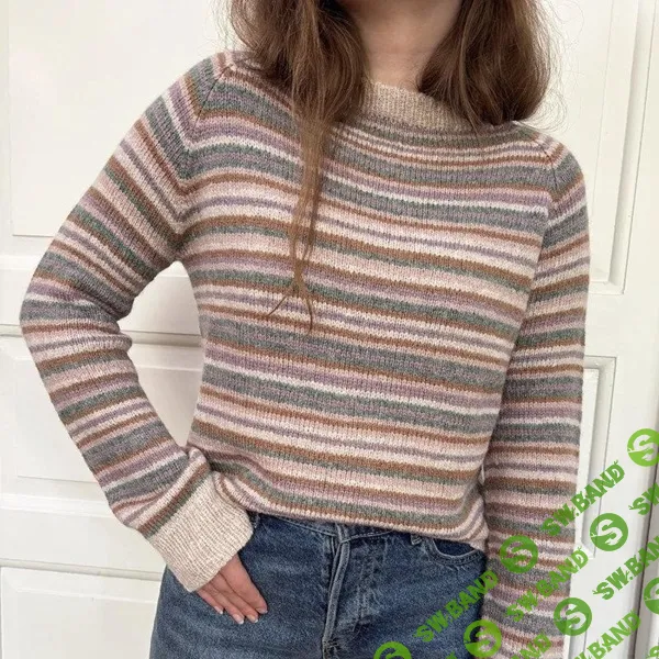 [Вязание] Полосатый пуловер реглан Randig [Вяжи.ру] [Moa Rebecka Bernpaintner]