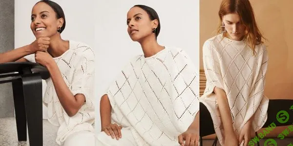 [Вязание] Пончо с ромбами Pima 3/19 [Вяжи.ру]