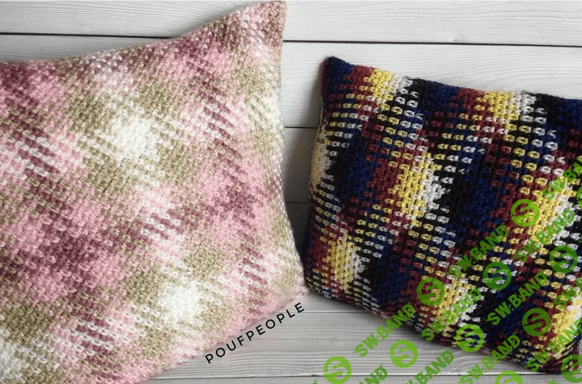 [Вязание] [poufpeople] Простая геометрия: видеокурс по вязанию в технике "пулинг" (2021)