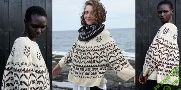 [Вязание] Пуловер оверсайз сверху Michel [Вяжи.ру] [Дзюнко Окамото]