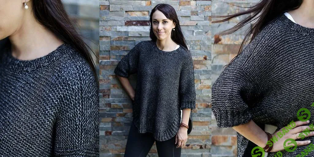 [Вязание] Пуловер платочной вязкой Dark Cloud [Вяжи.ру] [Хохи Локаттели]