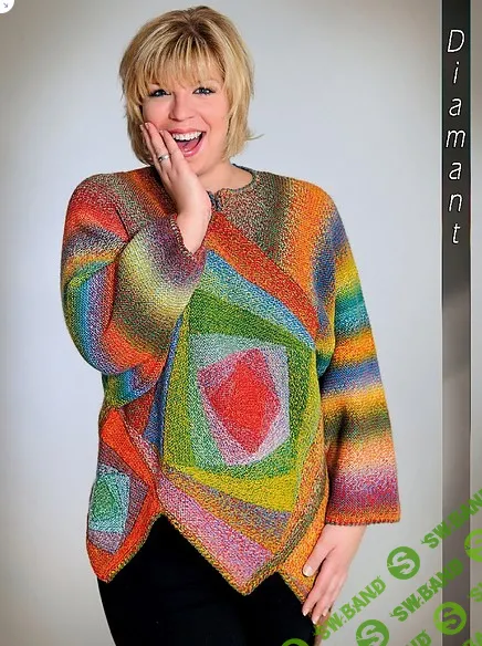 [Вязание] Пуловер-пончо Diamant [Ruth Kindla]