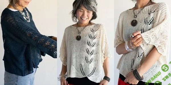 [Вязание] Пуловер с ажурным узором Agave [Вяжи.ру] [Yumiko Alexander]