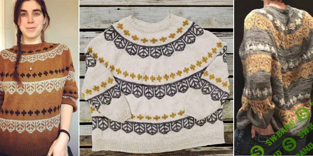 [Вязание] Пуловер с графическим жаккардом Tecums [Вяжи.ру]