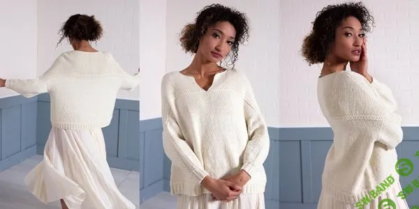 [Вязание] Пуловер с кокеткой Sentosa [Вяжи.ру]