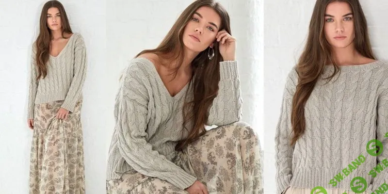 [Вязание] Пуловер с косами Fain [Вяжи.ру] [Ким Харгривз]