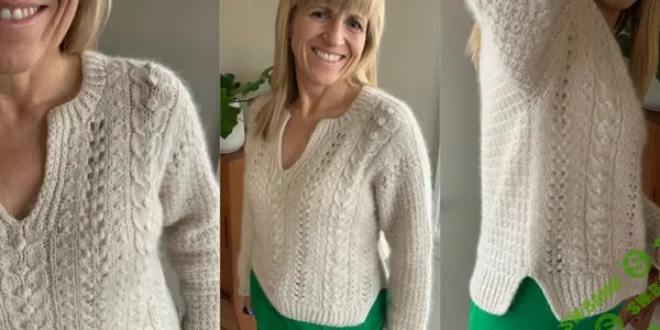 [Вязание] Пуловер с косами и шишечками Coco Swirl [Вяжи.ру] [JoJo Knitwear]