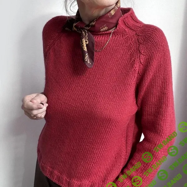 [Вязание] Пуловер с красивым регланом спицами Wave Power [Вяжи.ру] [Hinterm Stein]