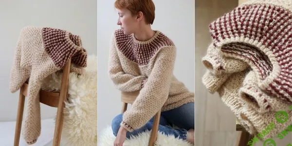 [Вязание] Пуловер с ленивым жаккардом Sediment [Вяжи.ру] [Teti Lutsak]