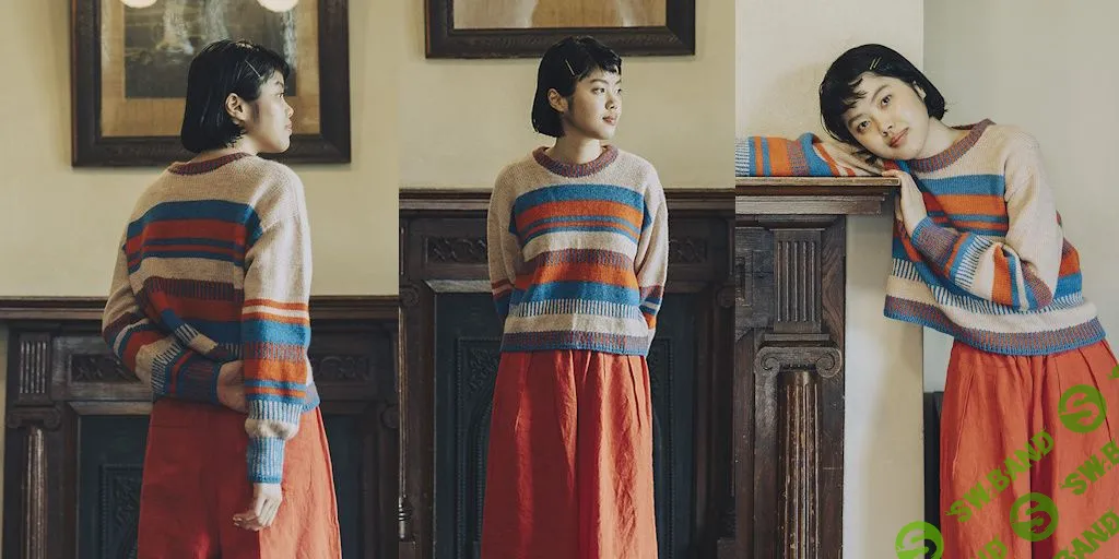 [Вязание] Пуловер с полосками Post [Вяжи.ру]