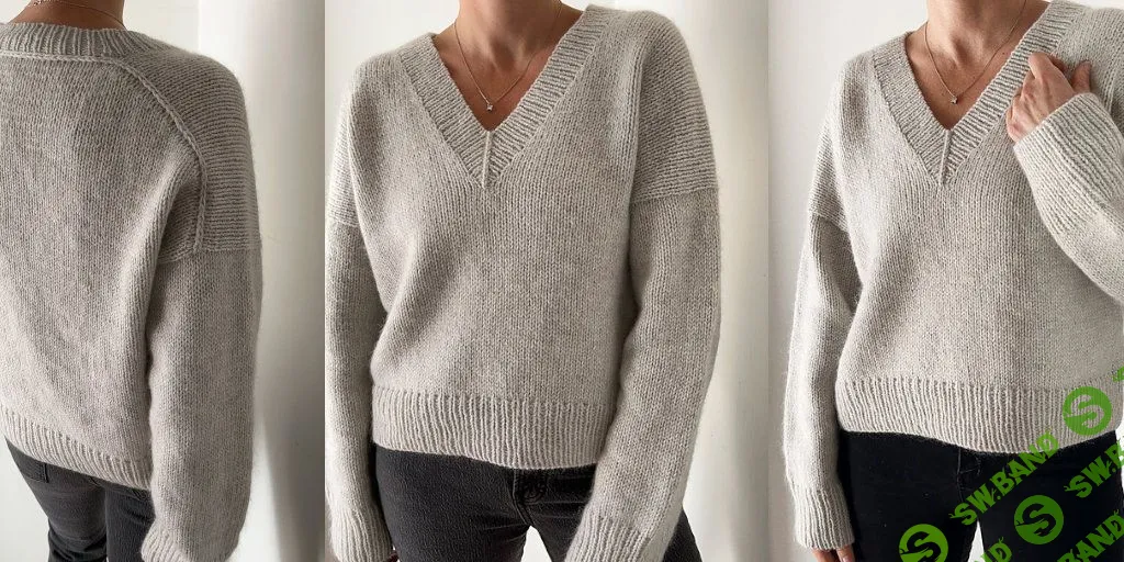 [Вязание] Пуловер с V вырезом Dartmoor [Вяжи.ру] [Caidree]