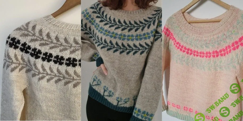 [Вязание] Пуловер с жаккардом Ajisia [Вяжи.ру] [Walaa Emad]