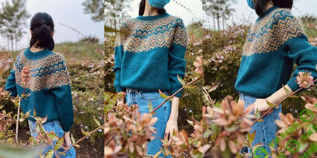 [Вязание] Пуловер с жаккардом Glass Gems [Вяжи.ру]