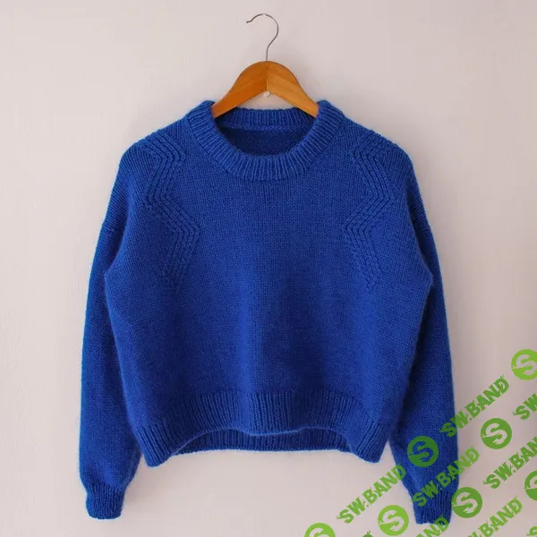 [Вязание] Пуловер вязаный спицами сверху Tendreil Sweater [The Knit Purl Girl]