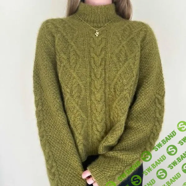 [Вязание] Пуловер Wire, вязаный косами сверху без швов [Вяжи.ру]