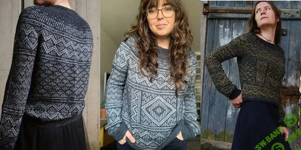 [Вязание] Пуловер жаккардом Nightbook [Вяжи.ру] [Rachel Illsley]