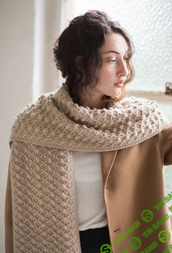 [Вязание] Роскошный шарф спицами Fjerde [Вяжи.ру] [Дженифер Броу]