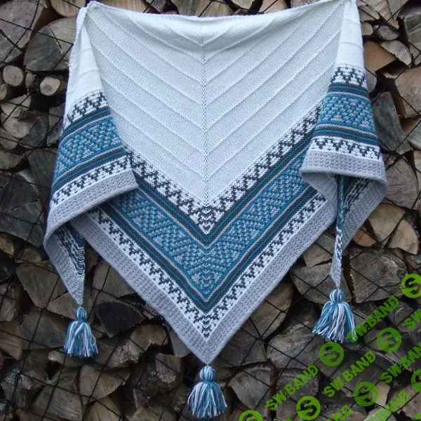 [Вязание] Шаль ленивым жаккардом Boho Style Mosaic [Вяжи.ру] [Irene Lin]