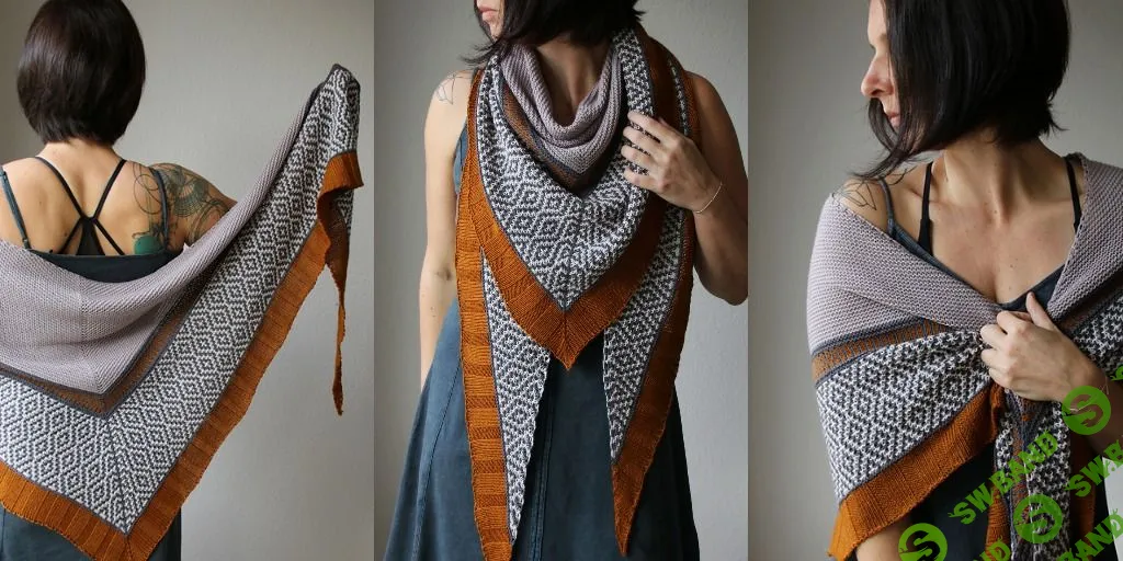 [Вязание] Шаль ленивым жаккардом Zimtstern [Вяжи.ру] [Zimtstern]