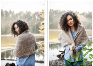 [Вязание] Шаль с косами Absent Friends [Вяжи.ру] [Luise O’Neill]