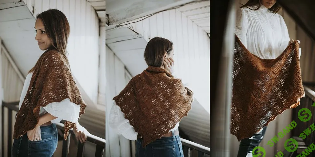 [Вязание] Шаль волнистым узором Some me time [Вяжи.ру]