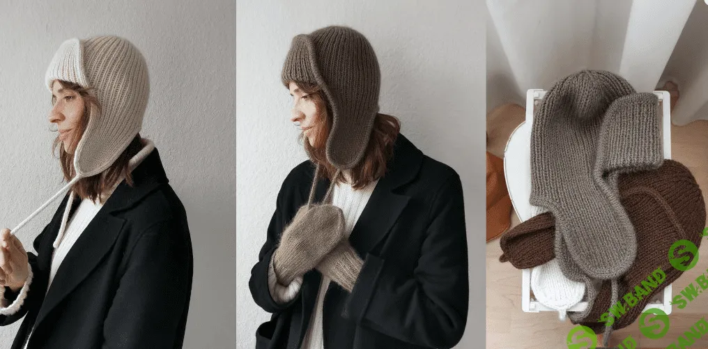 [Вязание] Шапка ушанка спицами Carlo [Susanne Müller] [Вяжи.ру]