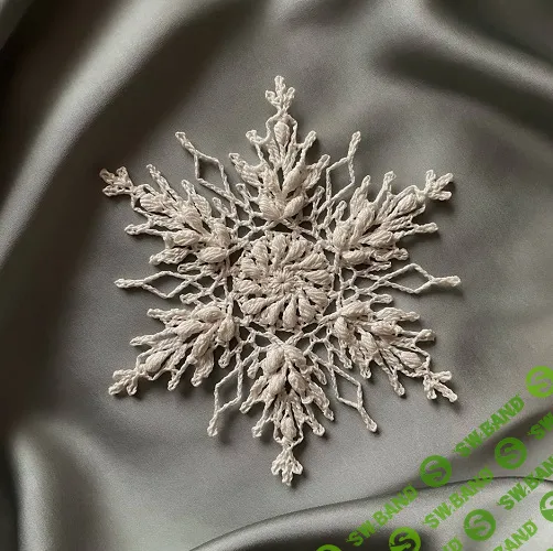 [Вязание] Снежинка крючком №17 [Onehobby] [Виктория Гуль]