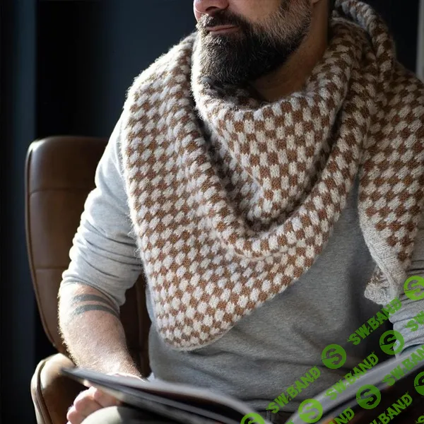 [Вязание] Стильная шаль унисекс Squaropolis [Вяжи.ру] [Maxim Cyr]