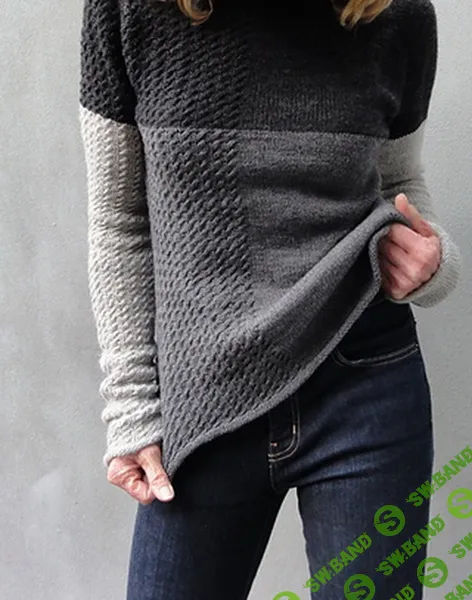 [Вязание] Свитер цветными блоками TextureTide [Вяжи.ру] [Judith Brien]