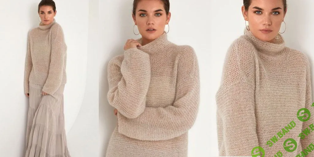 [Вязание] Свитер из мохера Beige [Вяжи.ру] [Ким Харгривз]