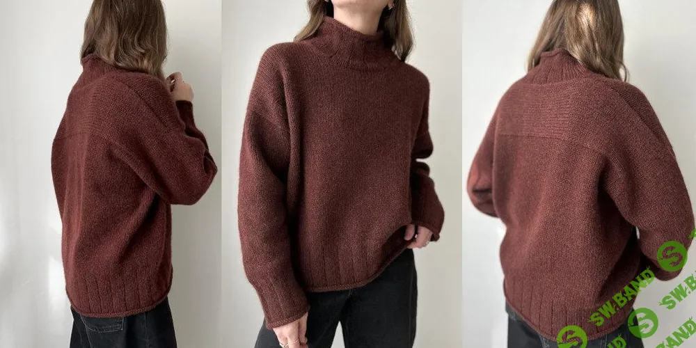 [Вязание] Свитер оверсайз вязаный спицами сверху Air Sweater [Вяжи.ру] [Ozetta, Hailey Smedley]