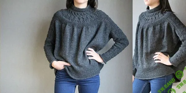 [Вязание] Свитер с круглой кокеткой Bright [Вяжи.ру] [Junko Okamoto]