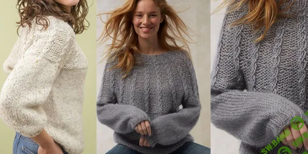 [Вязание] Свитер с круглой кокеткой Round about [Вяжи.ру]