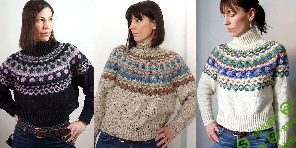 [Вязание] Свитер с жаккардовой кокеткой Baccarat [Вяжи.ру]