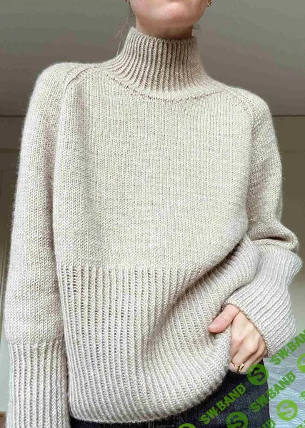 [Вязание] Свитер свободного покроя с рукавом реглан Bore [Вяжи.ру]