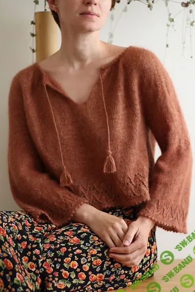 [Вязание] Свободная блуза с широкими рукавами Volia [Вяжи.ру] [Teti Lutsak]