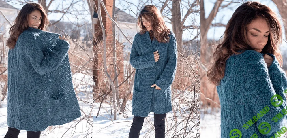 [Вязание] Свободный кардиган с косами Morton [Вяжи.ру]