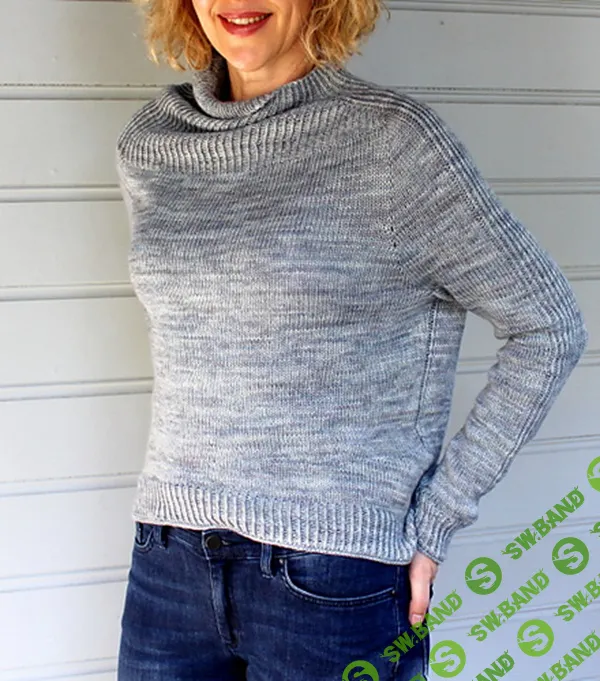 [Вязание] Свободный свитер спицами CurveLine [Вяжи.ру] [Judith Brien]