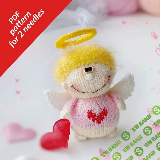 [Вязание] Схема вязания игрушки ангел Ловентин [dailydoll.shop]