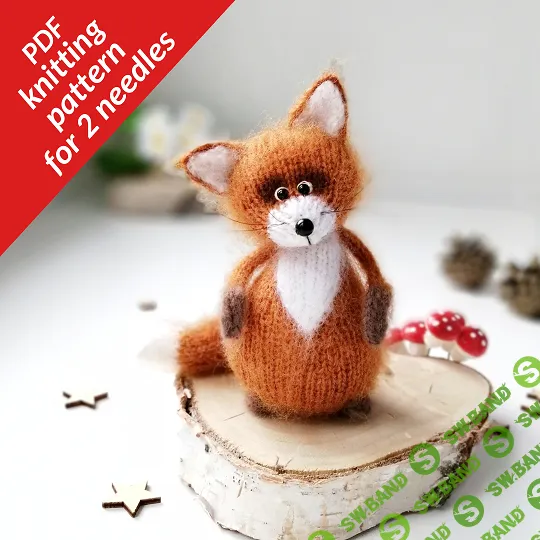 [Вязание] Схема вязания игрушки лис Фрэнки [dailydoll.shop]