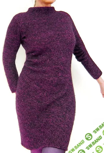 [Вязание] Теплое платье с драпировкой Diagonal Dress or Tunic [вяжи.ру] [von Hinterm Stein]